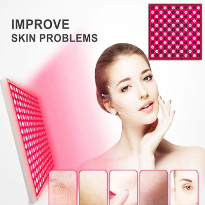 144-LED Red Light Therapy Facial Panel. Boost Collagen, Smooth Fine Lines & Revitalize Skin