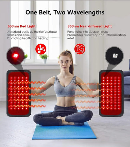 Red & Infrared Light Therapy Belt – Targeted Relief for Pain, Tight Muscles & Recovery