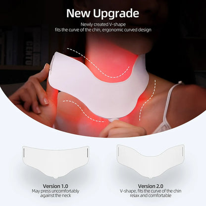 7 Color Photon LED Face and Neck Mask – 3D Flexible Silicone for Red and Infrared Light Therapy